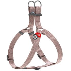 Re Cotton Dog Harness Eco Friendly for Small Dogs Medium Large Dogs Reflective Dog Harness with Adjustable Size for Male Female Dogs Brown Color M Siz