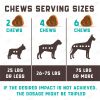 Hemp Calming Chews for Dogs with Vitamins and Minerals Natural Dog Calming Treats with Hemp Oil Help Your Dog Relax During Thunderstorms Separation Ca