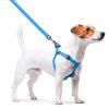 Waterproof Dog Harness Blue Color M Size 20-32 inch Heavy Duty Durable Dog Harness for Medium Dogs