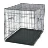 42" Pet Kennel Cat Dog Folding Steel Crate Animal Playpen Wire Metal